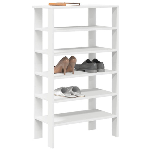 Skoställ Vit Skohylla 61x32x105 cm