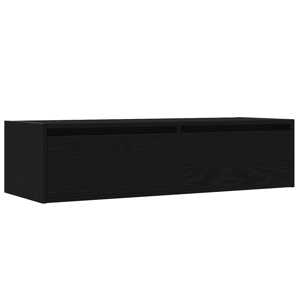 TV-Möbel Svart TV-Bänk LED 100X35,5x25 cm