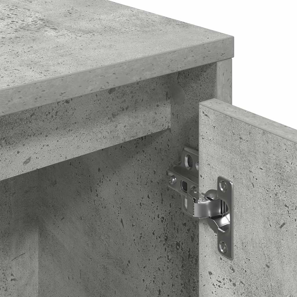 Bokhylla Betonggrå 89x24x101,5 cm