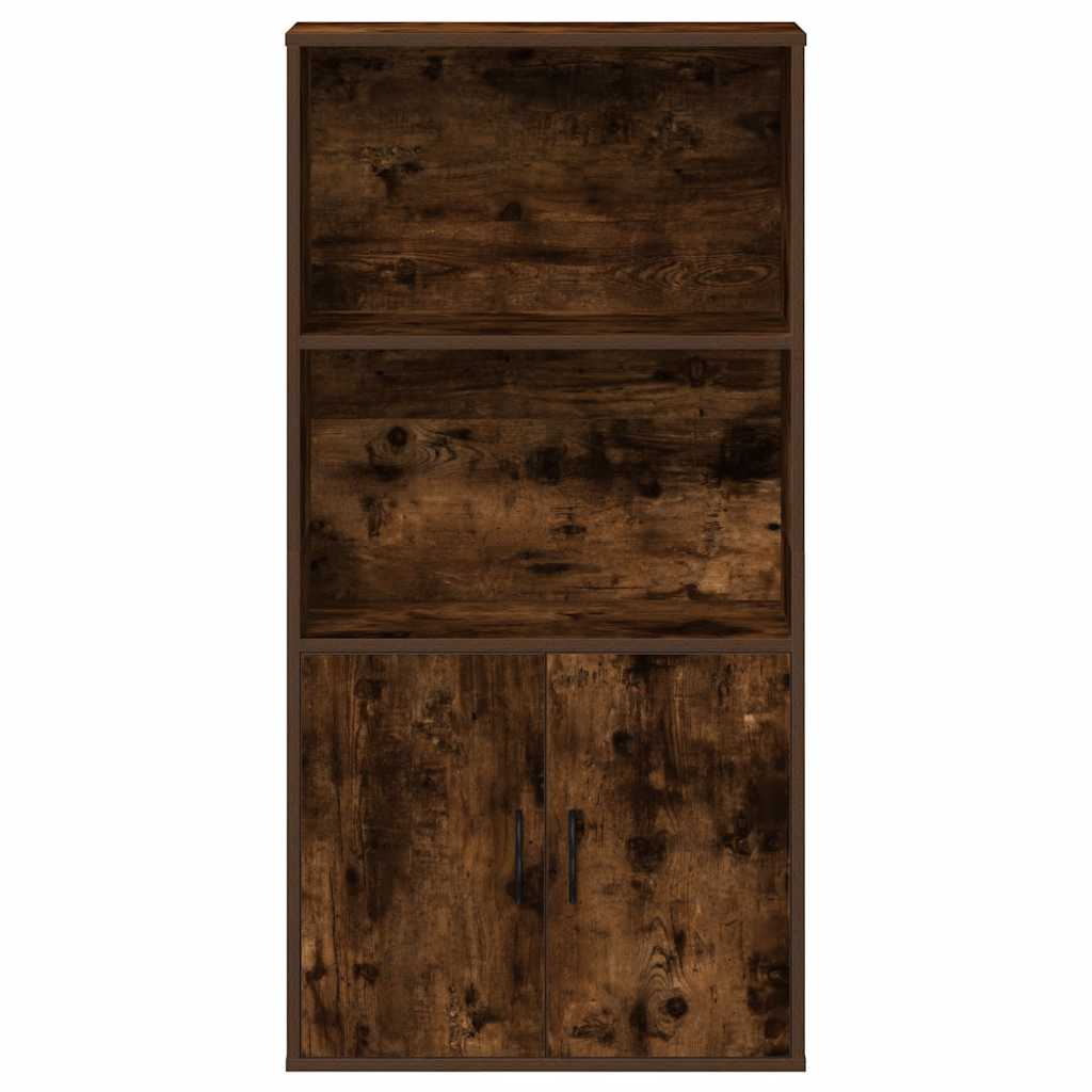 Bokhylla Rökfärgad Ek 60x24x120 cm