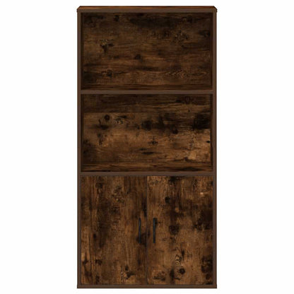 Bokhylla Rökfärgad Ek 60x24x120 cm