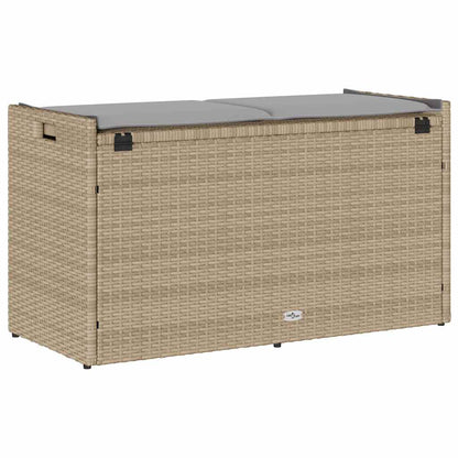 Trädgårdsbänk Konstrotting dyna beige 100 cm