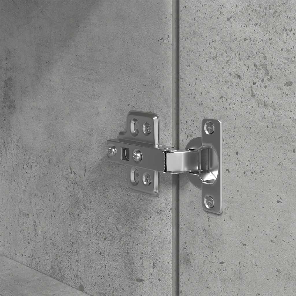 Sängbord Nattduksbord Betonggrå Betonggrå 39x35x125 cm