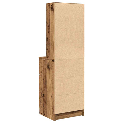 Sängbord Nattduksbord Äldrat Trä 39x35x125 cm