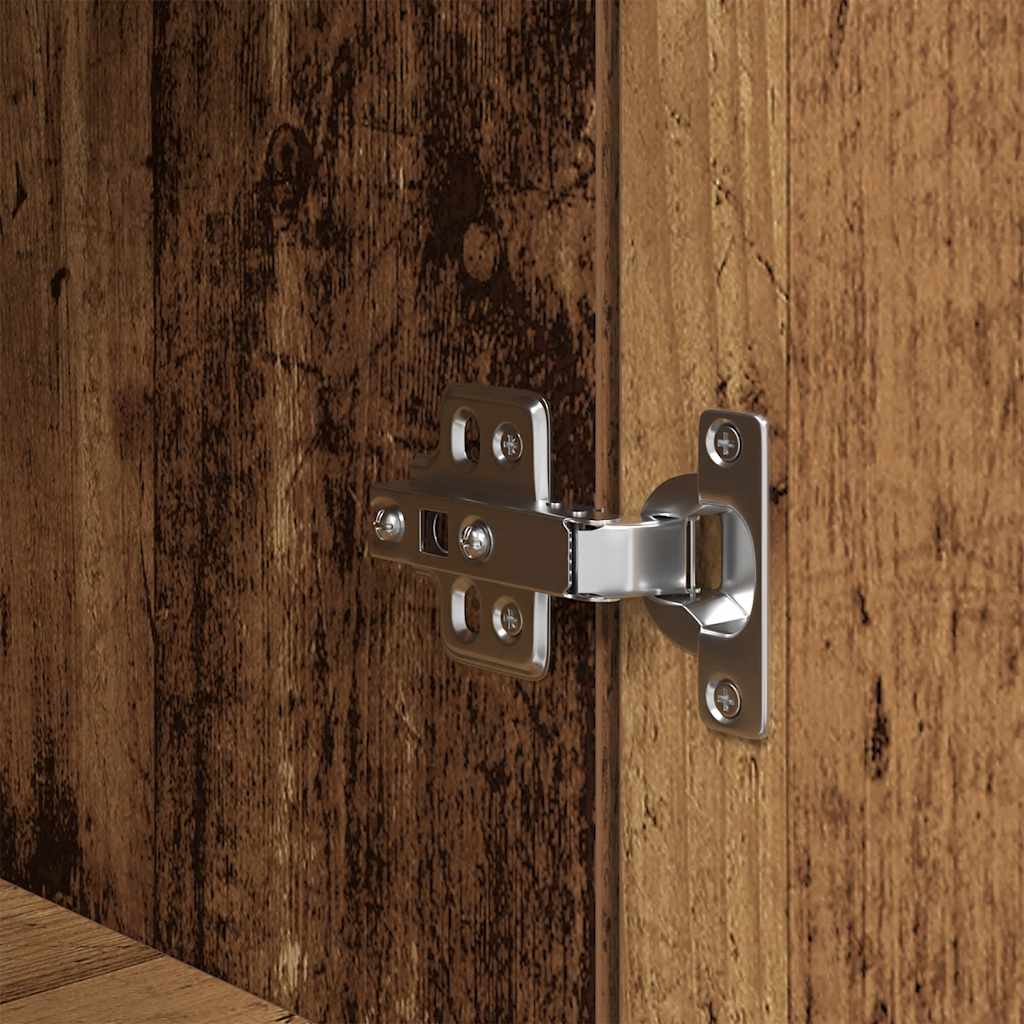 Sängbord Nattduksbord Äldrat Trä 39x35x125 cm