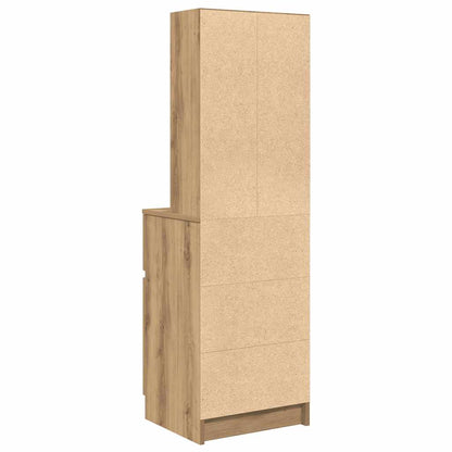 Sängbord Nattduksbord Brun Ek 39x35x125 cm