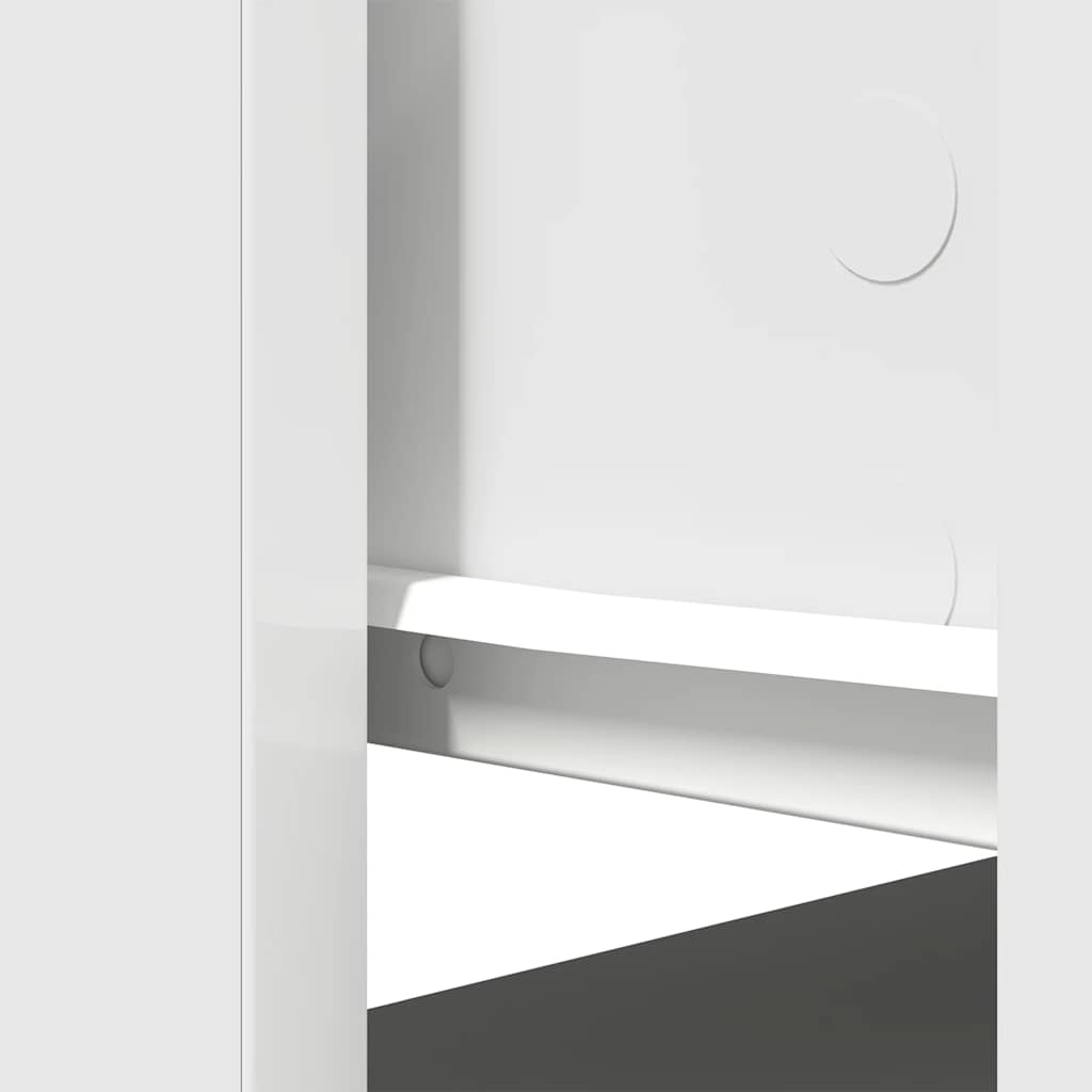 Avlastningsbord Konsollbord Vit med lådor 85,5x38,5x74,5 cm