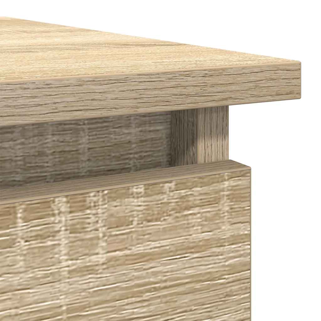 Avlastningsbord Konsollbord Sonoma Ek med lådor 85,5x38,5x74,5 cm