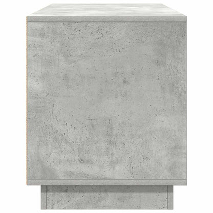 TV-Möbel Betonggrå TV-Bänk LED-lampor 100x41x50 cm