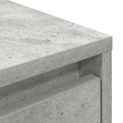 TV-Möbel Betonggrå TV-Bänk LED-lampor 100x41x50 cm