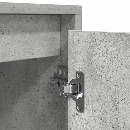 TV-Möbel Betonggrå TV-Bänk LED-lampor 100x41x50 cm