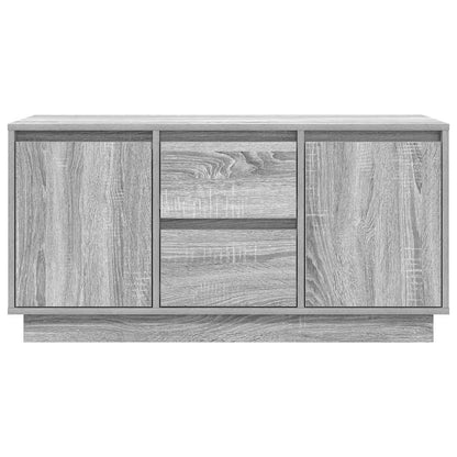 TV-Möbel Sonoma Grå TV-Bänk LED-lampor 100x41x50 cm