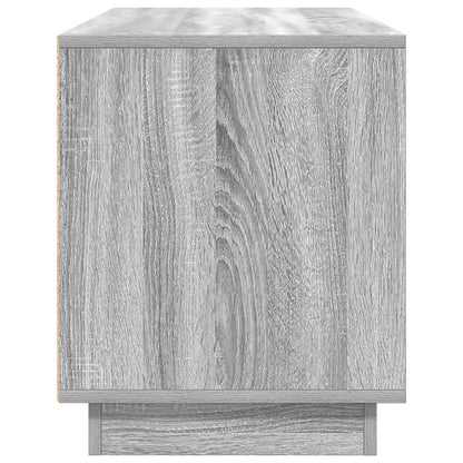 TV-Möbel Sonoma Grå TV-Bänk LED-lampor 100x41x50 cm