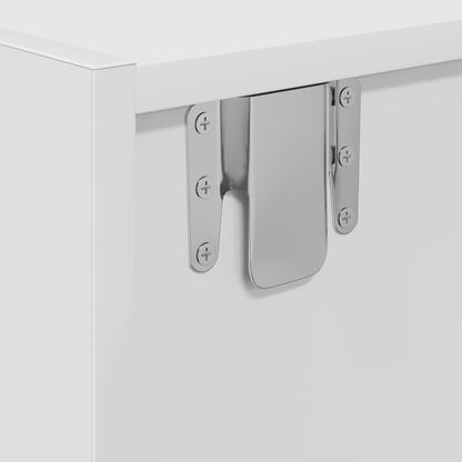TV-bänkar 2 st vit 60x31x25,5 cm konstruerat trä