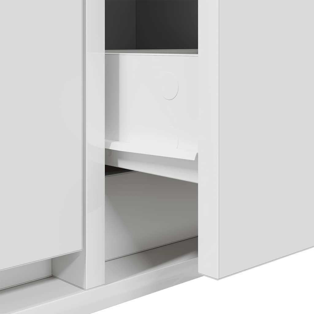 TV-bänkar 2 st vit 60x31x25,5 cm konstruerat trä