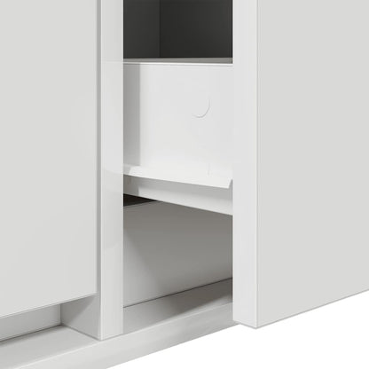 TV-bänkar 2 st vit 60x31x25,5 cm konstruerat trä