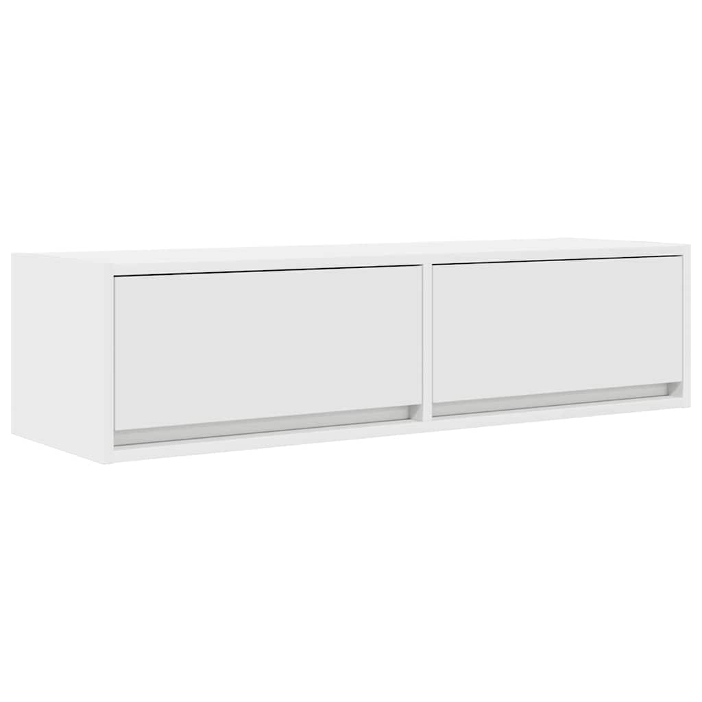 TV-Möbel Vit TV-skåp med låda 100 x 31 x 25,5 cm