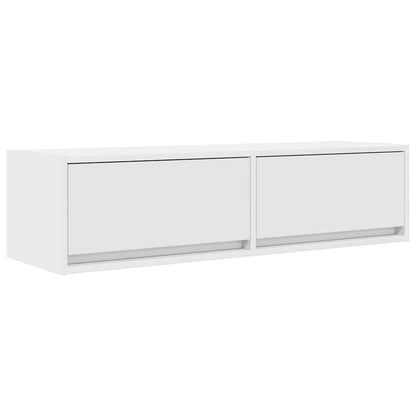 TV-Möbel Vit TV-skåp med låda 100 x 31 x 25,5 cm