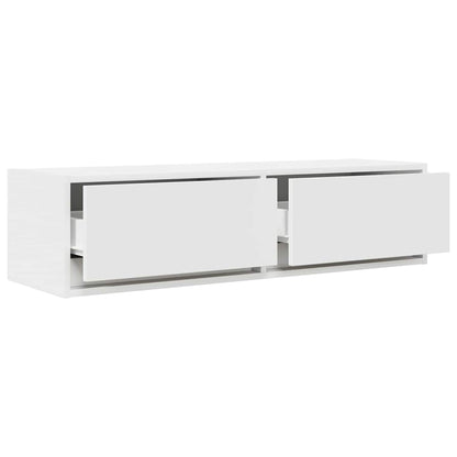TV-Möbel Vit TV-skåp med låda 100 x 31 x 25,5 cm