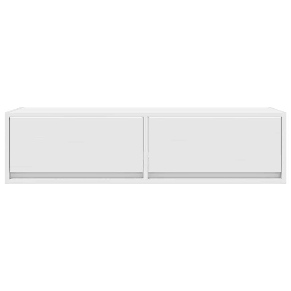 TV-Möbel Vit TV-skåp med låda 100 x 31 x 25,5 cm
