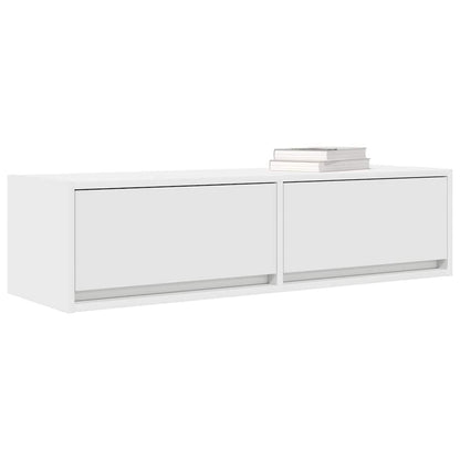 TV-Möbel Vit TV-skåp med låda 100 x 31 x 25,5 cm