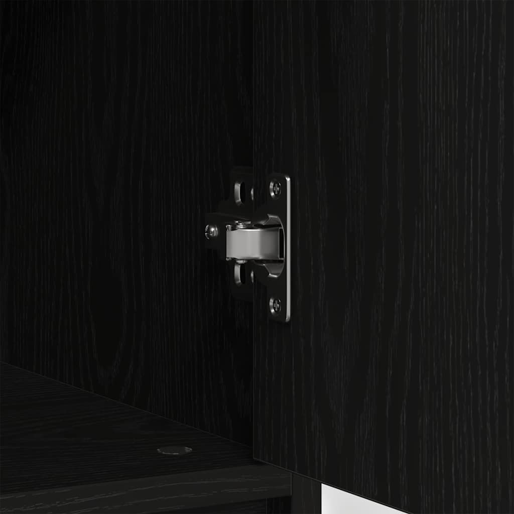 Skänk Svart Ek med låda 80x34x76 cm