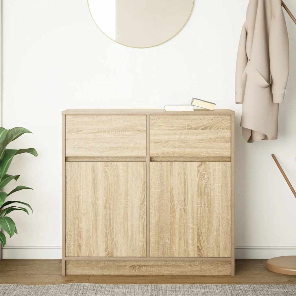 Skänk Sonoma Ek med låda 80x34x76 cm