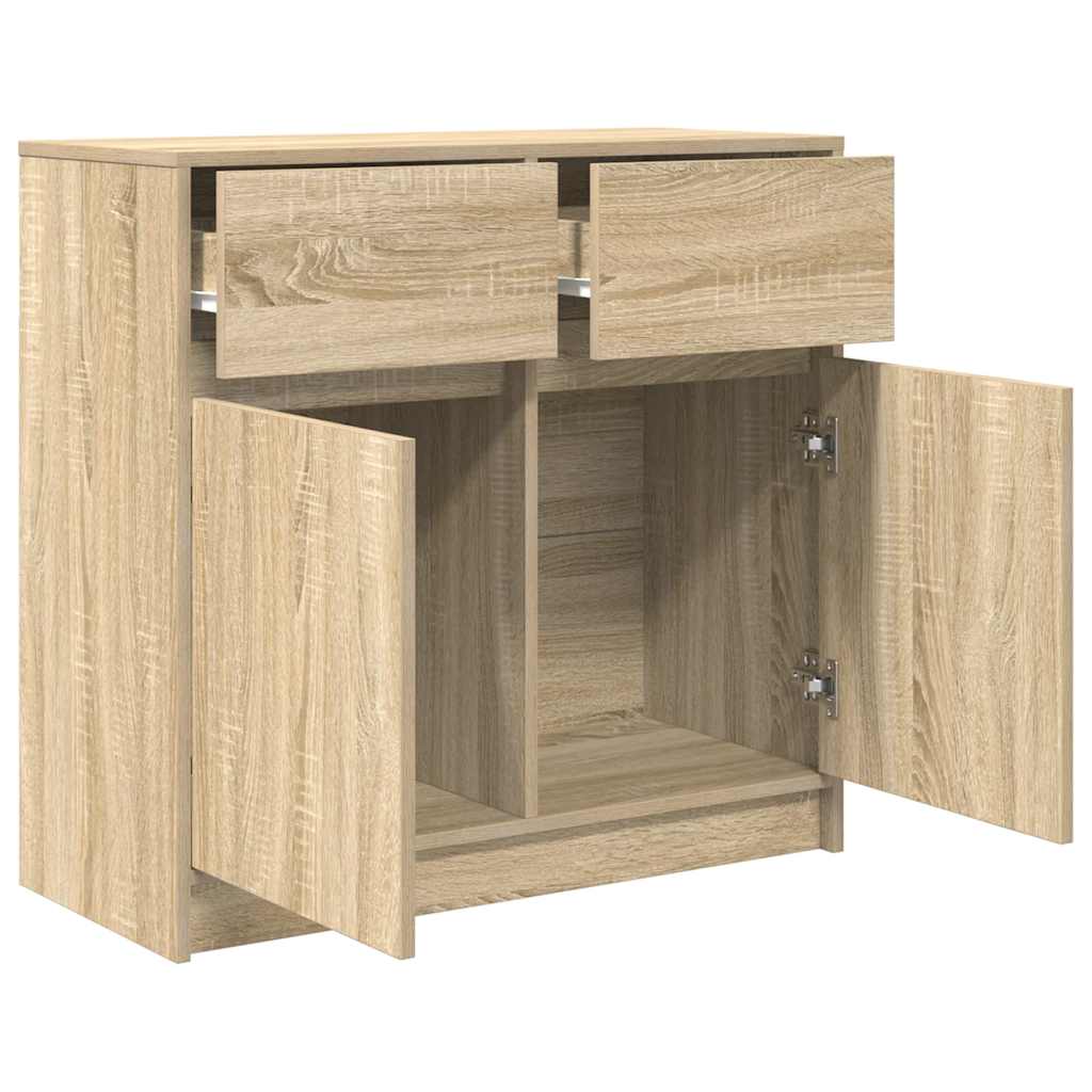 Skänk Sonoma Ek med låda 80x34x76 cm