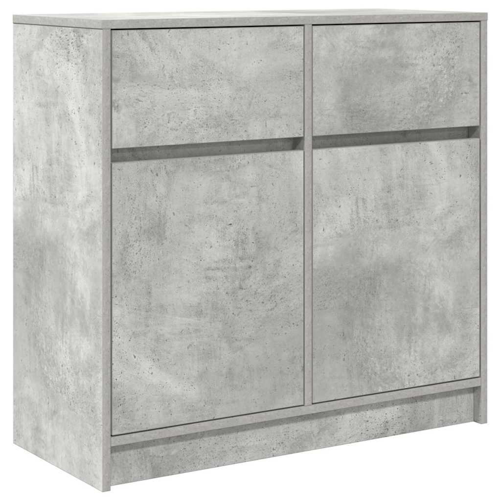 Skänk Betonggrå med låda 80x34x76 cm