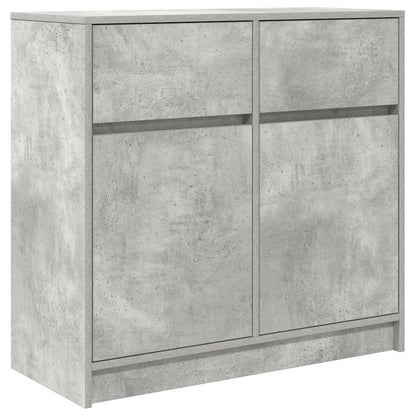 Skänk Betonggrå med låda 80x34x76 cm