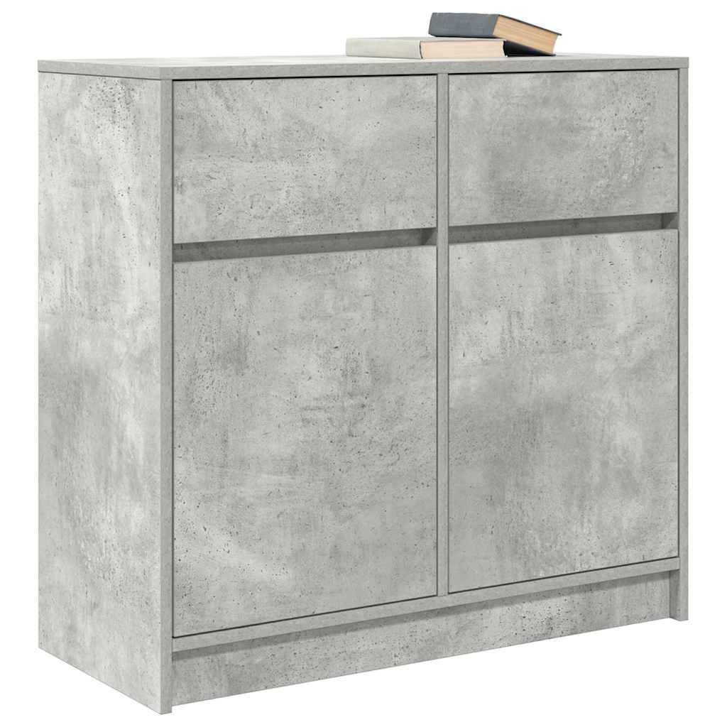 Skänk Betonggrå med låda 80x34x76 cm