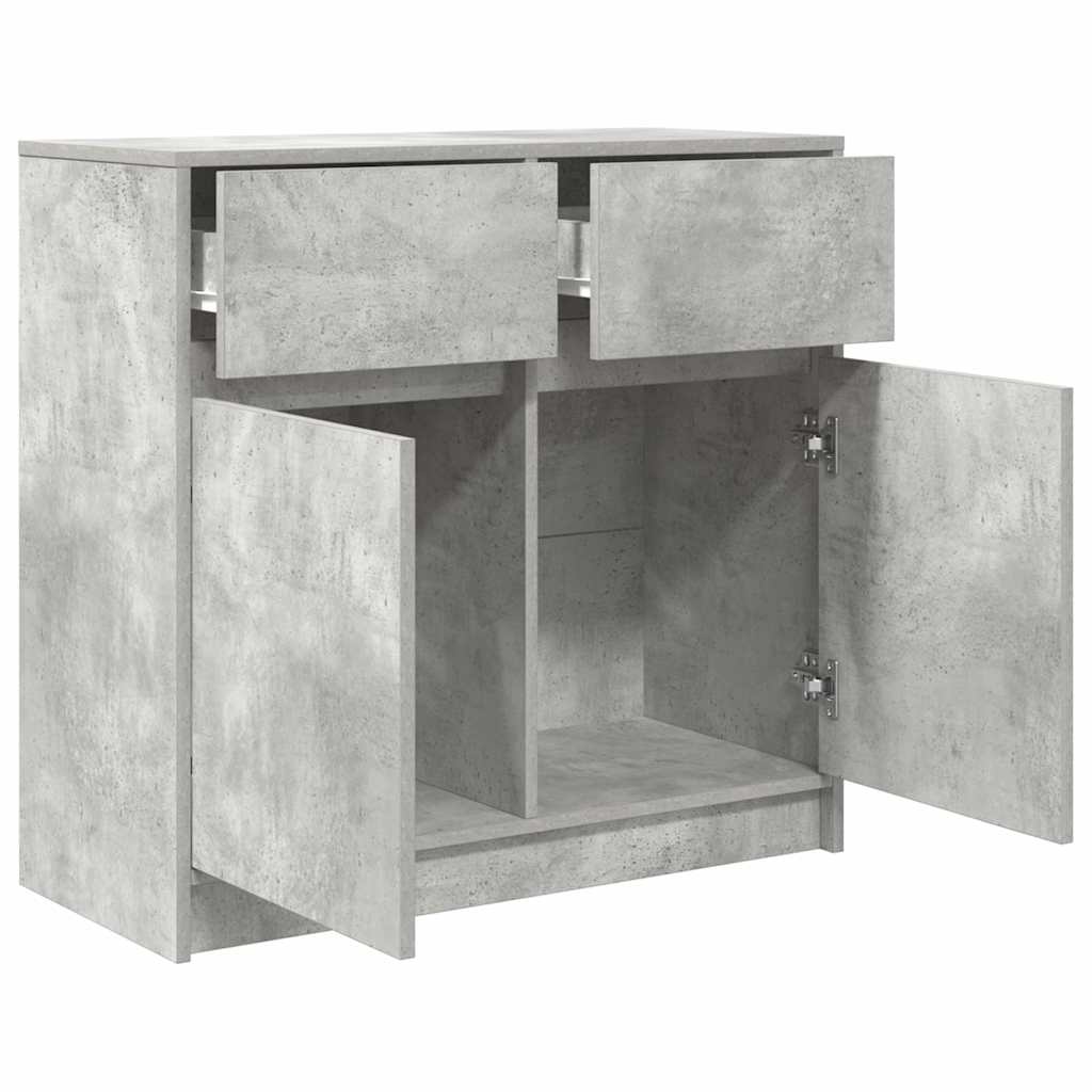 Skänk Betonggrå med låda 80x34x76 cm