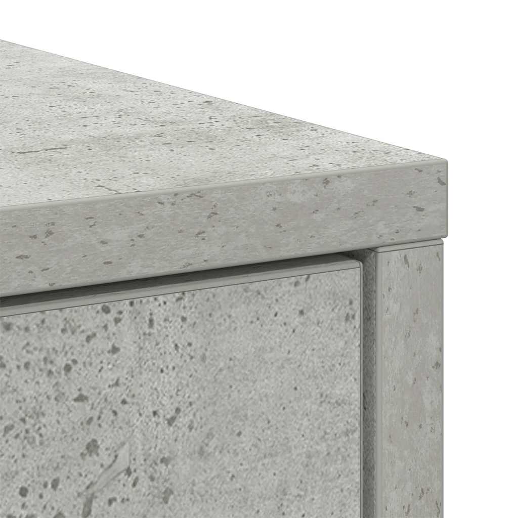 Skänk Betonggrå med låda 80x34x76 cm