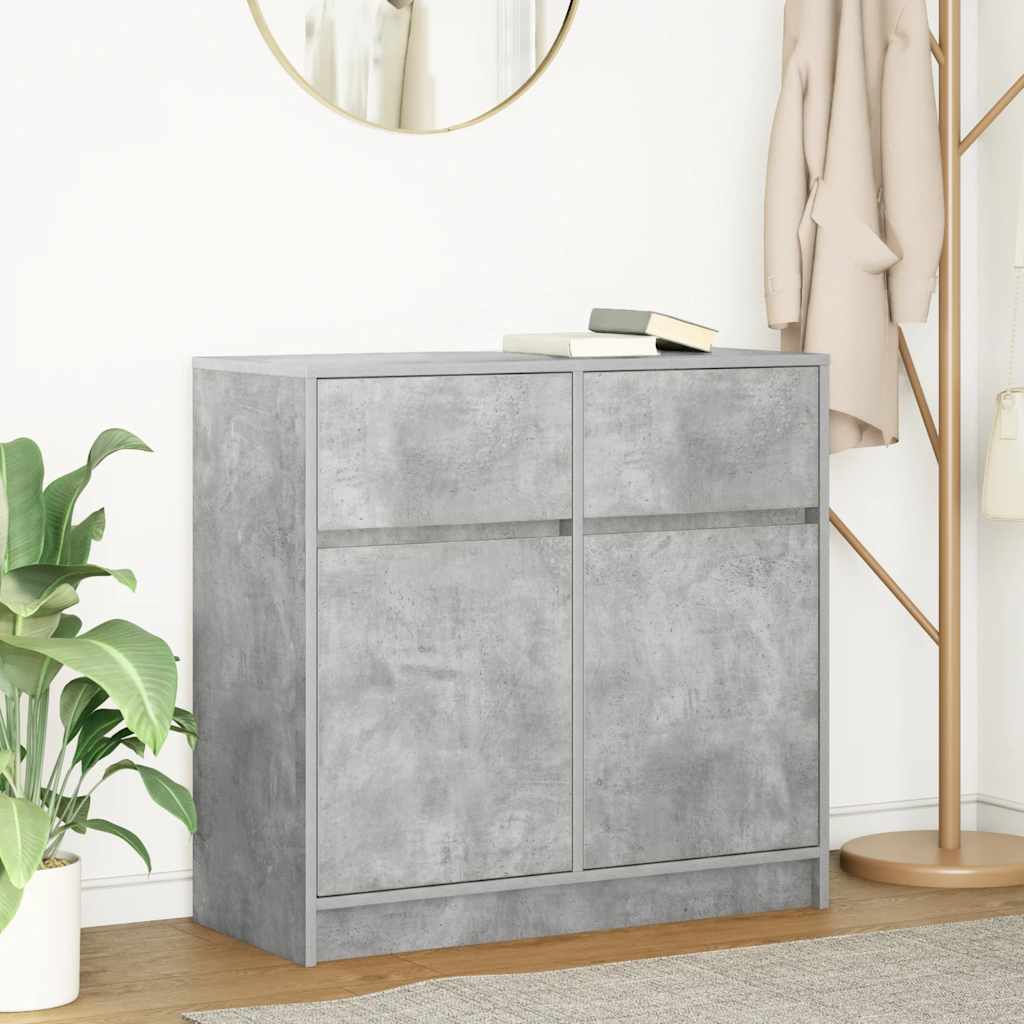 Skänk Betonggrå med låda 80x34x76 cm