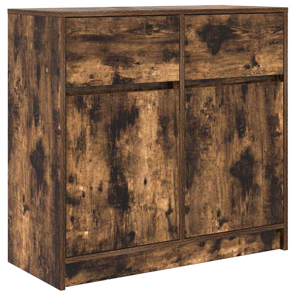 Skänk Rökfärgad Ek med låda 80x34x76 cm