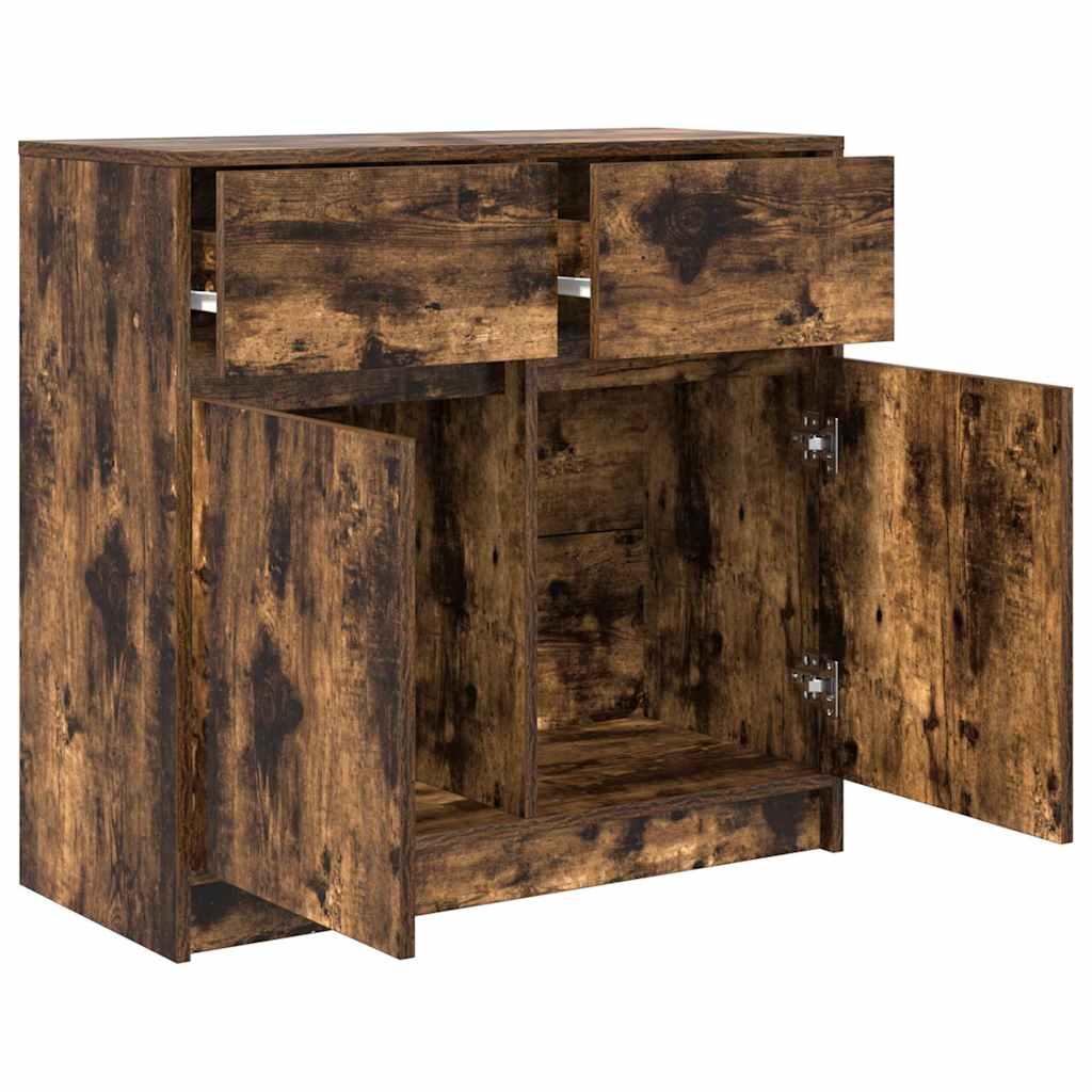 Skänk Rökfärgad Ek med låda 80x34x76 cm