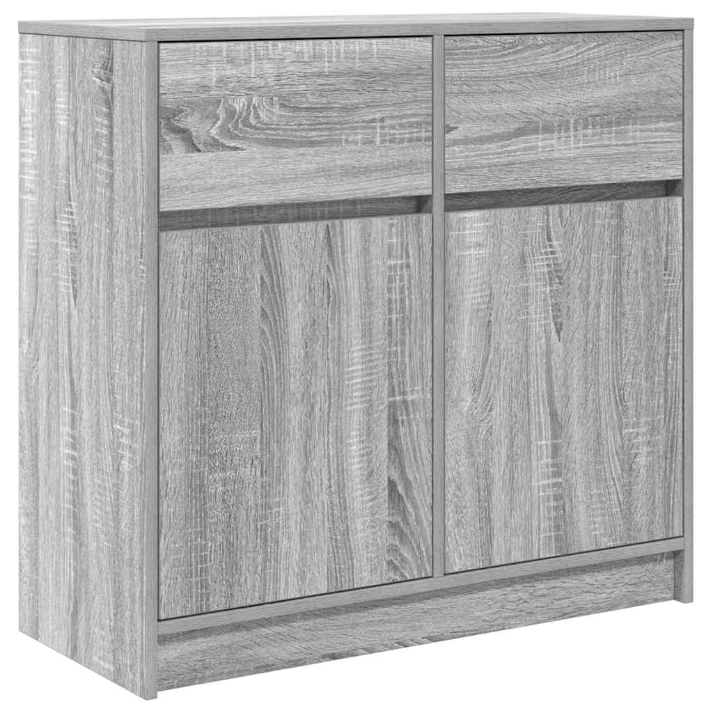 Skänk Sonoma Grå med låda 80x34x76 cm