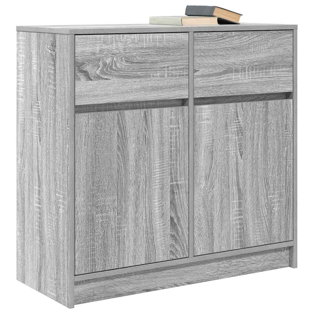 Skänk Sonoma Grå med låda 80x34x76 cm