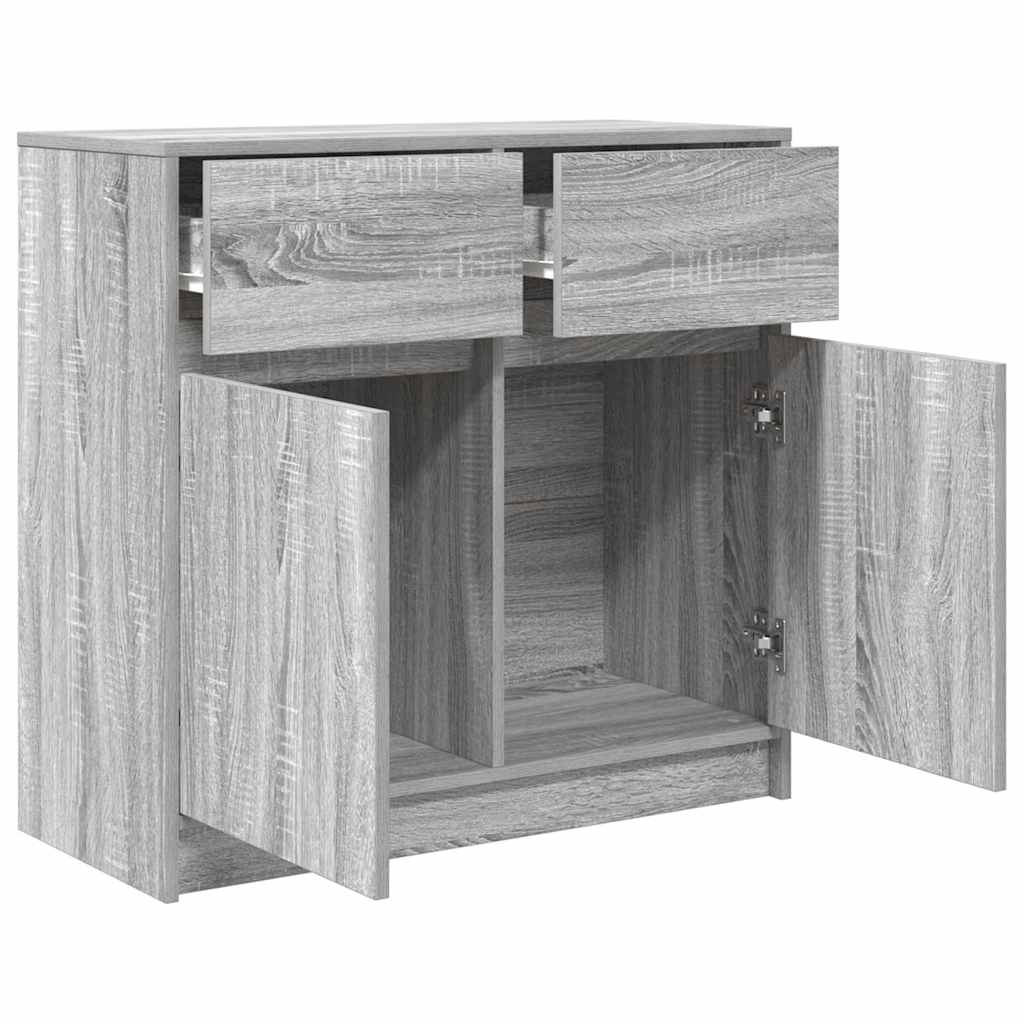 Skänk Sonoma Grå med låda 80x34x76 cm