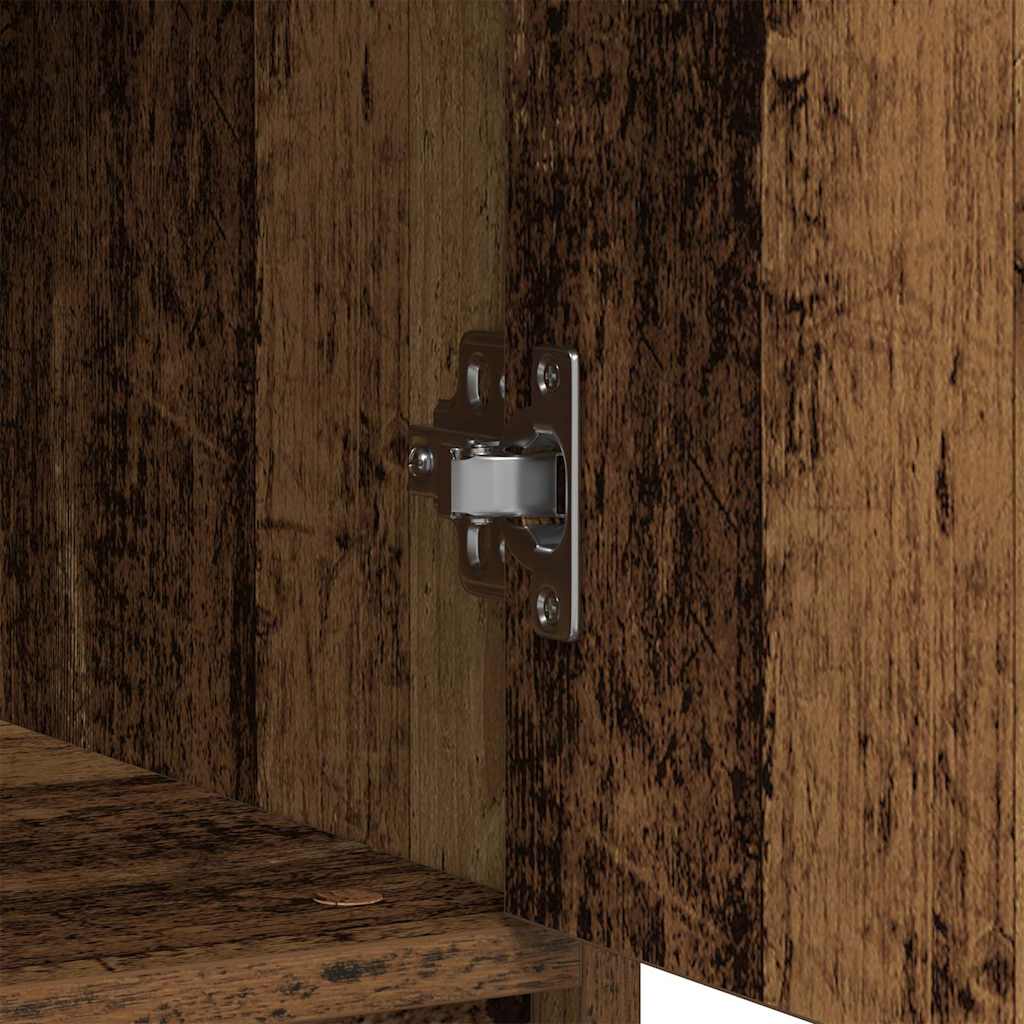 Skänk Åldrat Trä med låda 80x34x76 cm