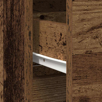 Skänk Åldrat Trä med låda 80x34x76 cm