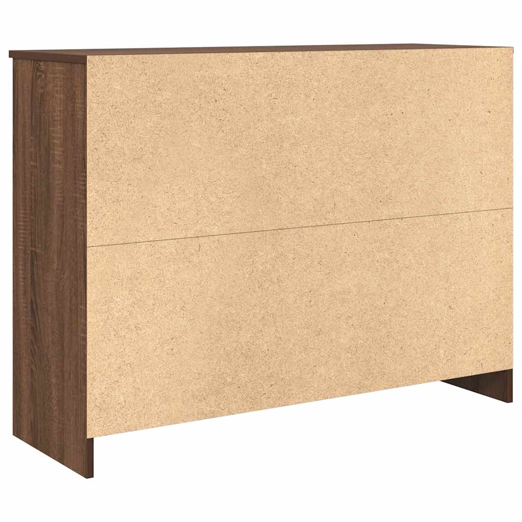 Skänk Brun Ek med låda 101x35x76 cm