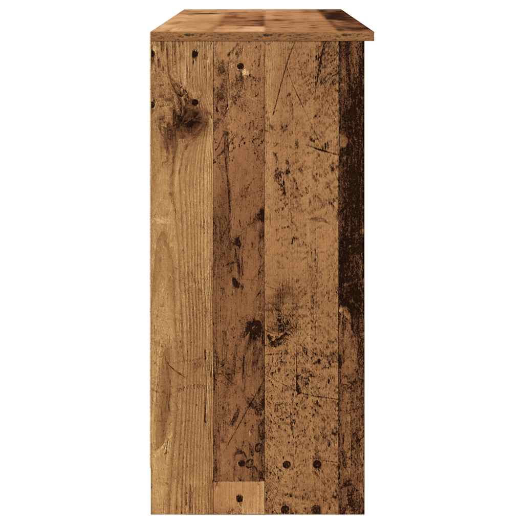 Skänk Åldrat Trä med låda 101x35x76 cm
