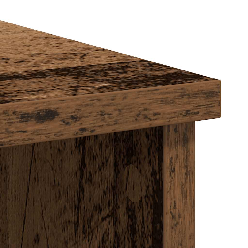 Skänk Åldrat Trä med låda 101x35x76 cm