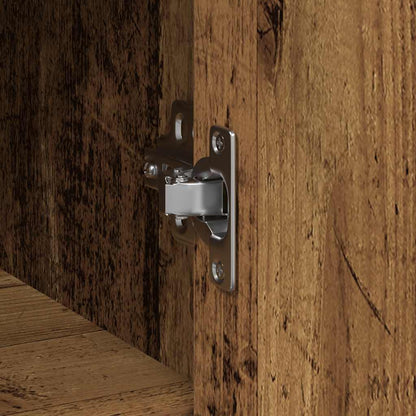 Skänk Åldrat Trä med låda 101x35x76 cm