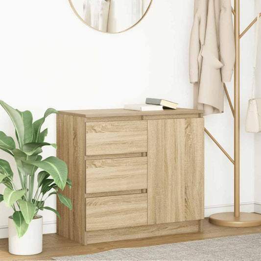 Skänk Sonoma Ek med låda 71x35x65 cm