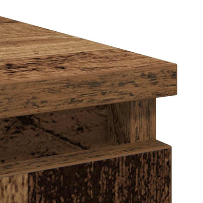 Skänk Åldrat Trä med låda 71x35x65 cm