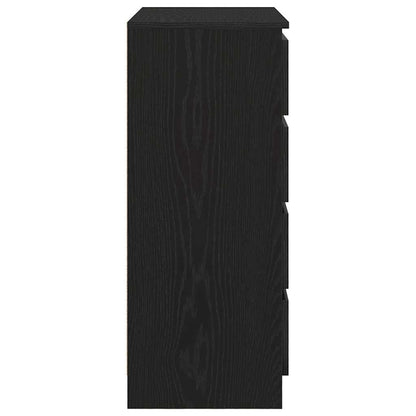 Skänk Svart Ek med lådor 71x35x84 cm