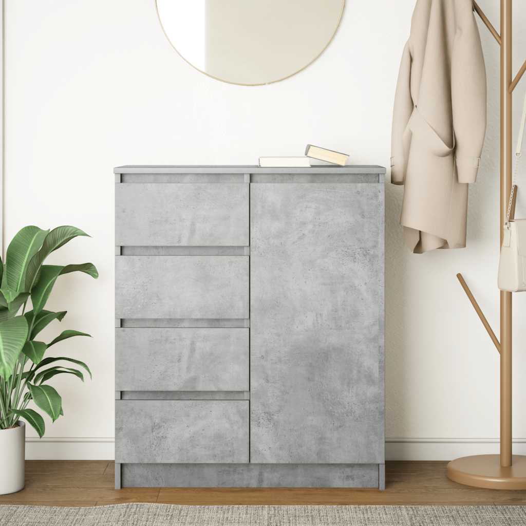 Skänk Betonggrå med lådor 71x35x84 cm