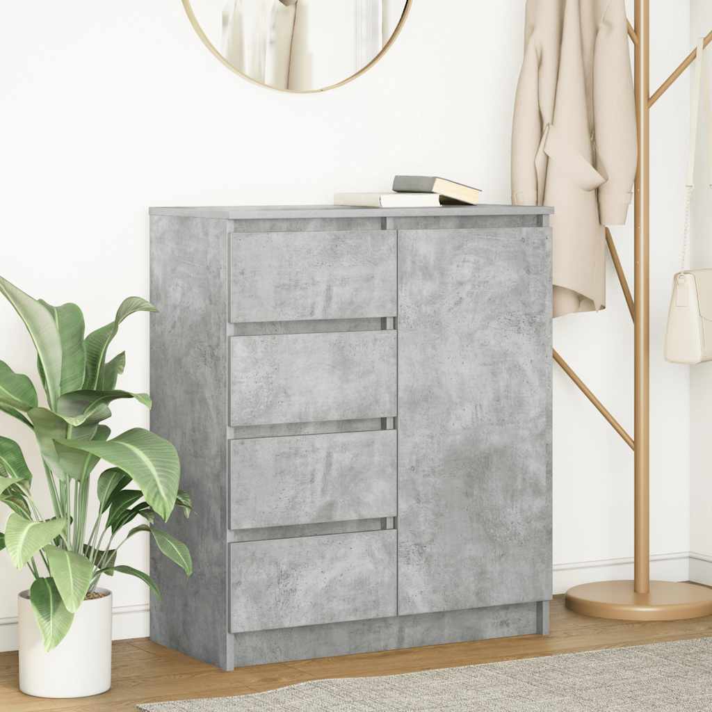 Skänk Betonggrå med lådor 71x35x84 cm